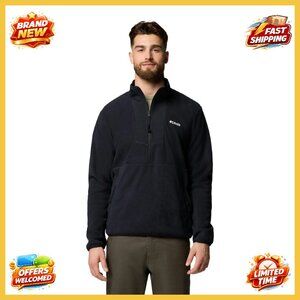 Half Zip Fleece Pullover Classic Retro Minimal Oversized Preppy Style